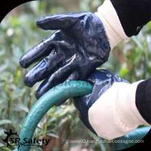 SRSAFETY 3/4 coating Heavy Duty Oil Proof Nitrile Gloves With Jersey Liner